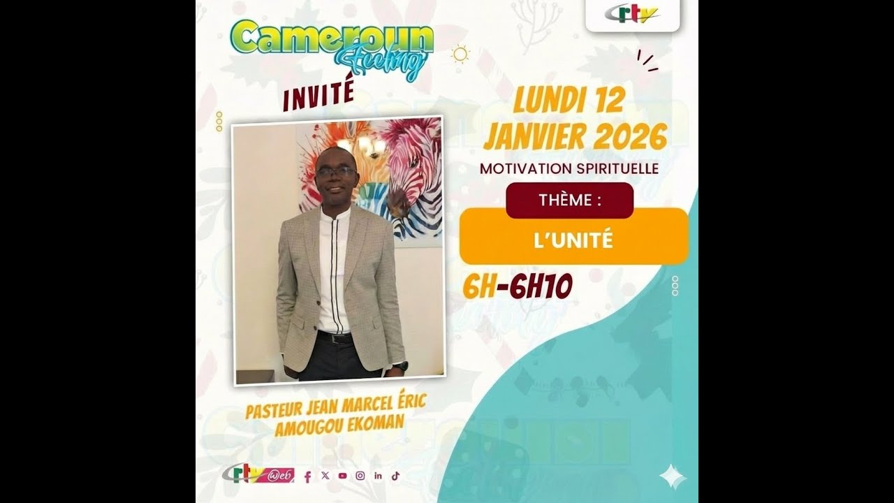 CAPSULE 5 - CRTV - "UNITÉ" | PASTEUR JEAN MARCEL ÉRIC AMOUGOU EKOMAN