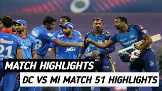 MI VS DC || # Match 51 || IPL 2020 Highlights MI VS DC || # Match 51 || IPL 2020 Highlights
