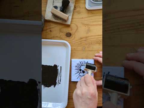 block printing redemption? #linocut #shorts #artist