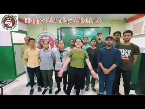 Students wishes for Shishir Dixit sir at  Centurion Defence Academy. #shishirsirbirthday
