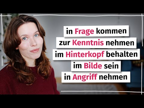 C1: Diese Nomen-Verb-Verbindungen brauchst du!