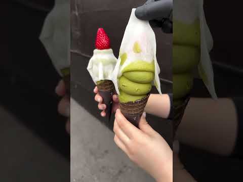 Ichigo Daifuku Soft Serve 🍓✨