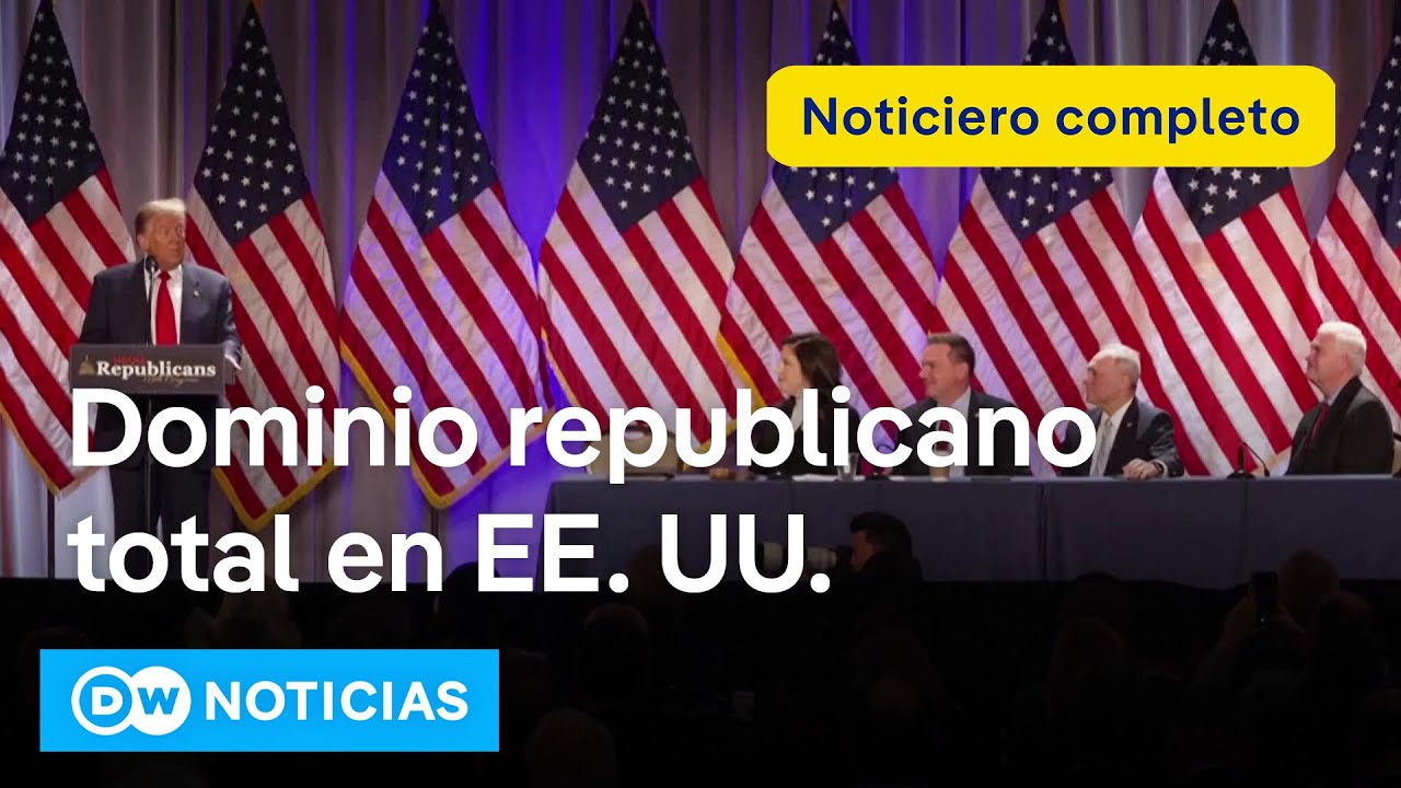 DW Noticias - 14 de noviembre: partido de Trump  obtiene mayoría en el Congreso [Noticiero completo]