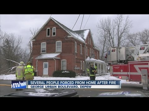 House fire closes George Urban Blvd in Depew