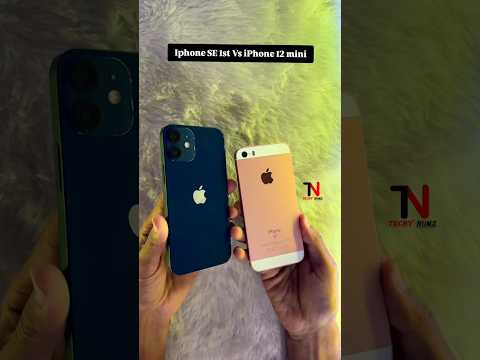 iphone SE Vs iPhone 12 Mini😱#techynumz #pune #techtech #subscribe #youtube #speedtest #iphonese