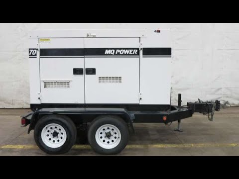 2016 Multquip 62 kW rental grade diesel generator Isuzu BR-4JJ1X EPA Tier 4F eng 9605 Hrs CSDG 3959