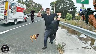 Insane Moments When Cops Face Off With the Most Dangerous Criminals – Caught on Dashcam #16