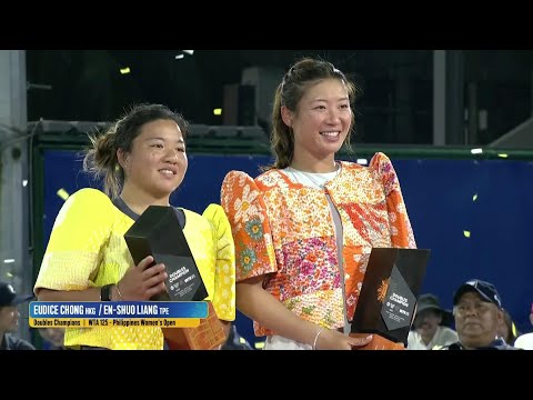 Chong, Liang awarded with trophy & Filipiniana in Philippine Women’s Open | Philippine Women’s Open