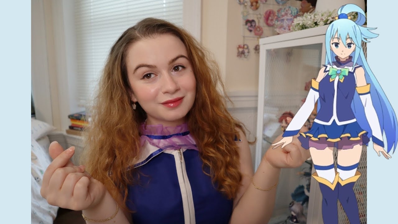aqua from konosuba 🩵 dokidoki cosplay unboxing + review