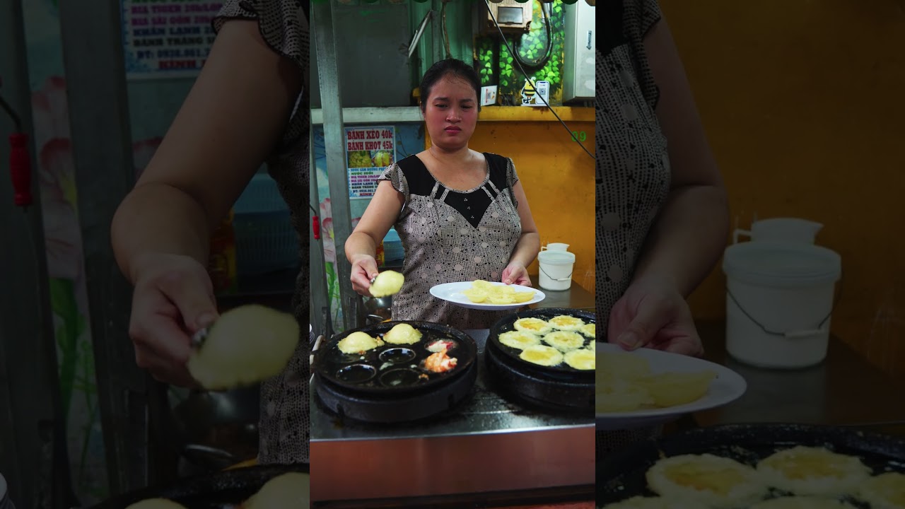 Vietnam Savory Pancakes  | Vietnamese Food | Ho Chi Minh #shorts