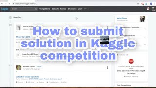 How to submit your predictions on kaggle?
