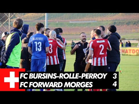 FC Bursins-Rolle-Perroy 3-4 FC Forward Morges | 2ème ligue journée 12 🇨🇭