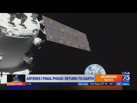 NASA's Artemis I Orion spacecraft on journey from moon back to Earth