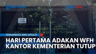 Suasana Kantor Kementerian Transmigrasi Hari Pertama Kebijakan WFH tiap Jumat, Tutup Akses Masuk