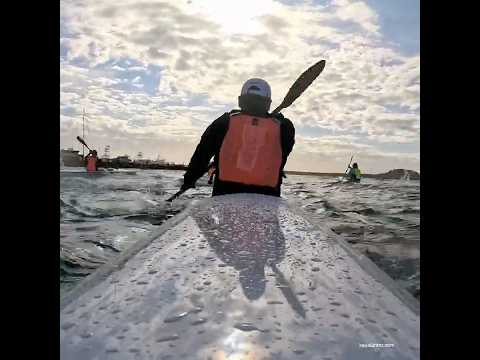 Sunday Sundowner race 3 start #surfski #windy #paddlers # #newzealand