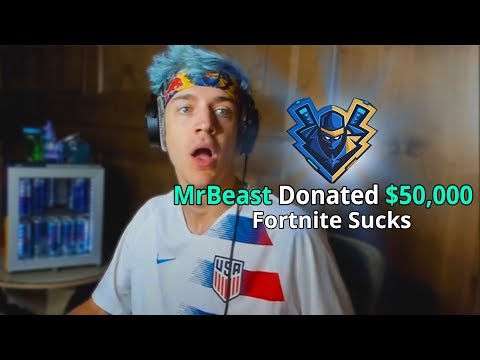 I Donated $50,000 To Ninja - Fortnite
