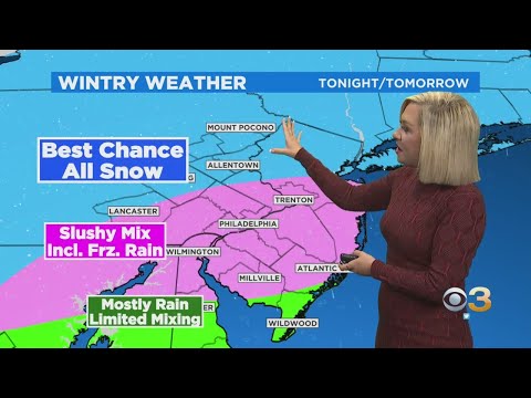 Philadelphia Weather: Timing Arrival Of Wintry Mix