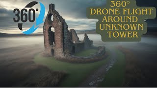 Scotland's Lost Tower – Mysterious Ruined Castle with Hidden Moat | 360 Drone Reveal