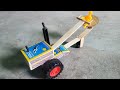 How To Make Mini Power Tiller Agriculture Tractor DIY DC Motor Science Project Matchbox Caft