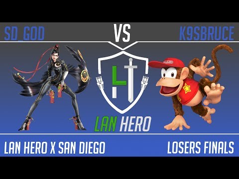 LHxSD Monthly - SD_God (Bayonetta) vs MF LH K9sbruce (Diddy Kong, Sheik) - Losers Finals