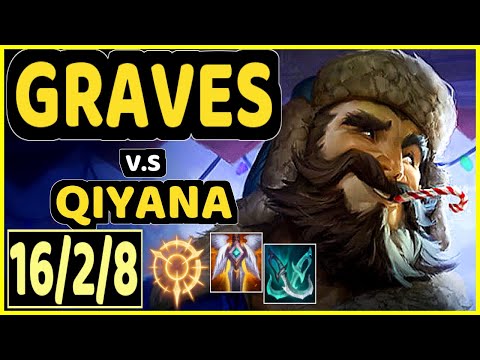 MEMENTO (GRAVES) vs QIYANA - 16/2/8 KDA JUNGLE CHALLENGER GAMEPLAY - EUW