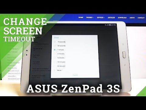 How to Set Screen Timeout in ASUS ZenPad 3s – Customize Sleep Time