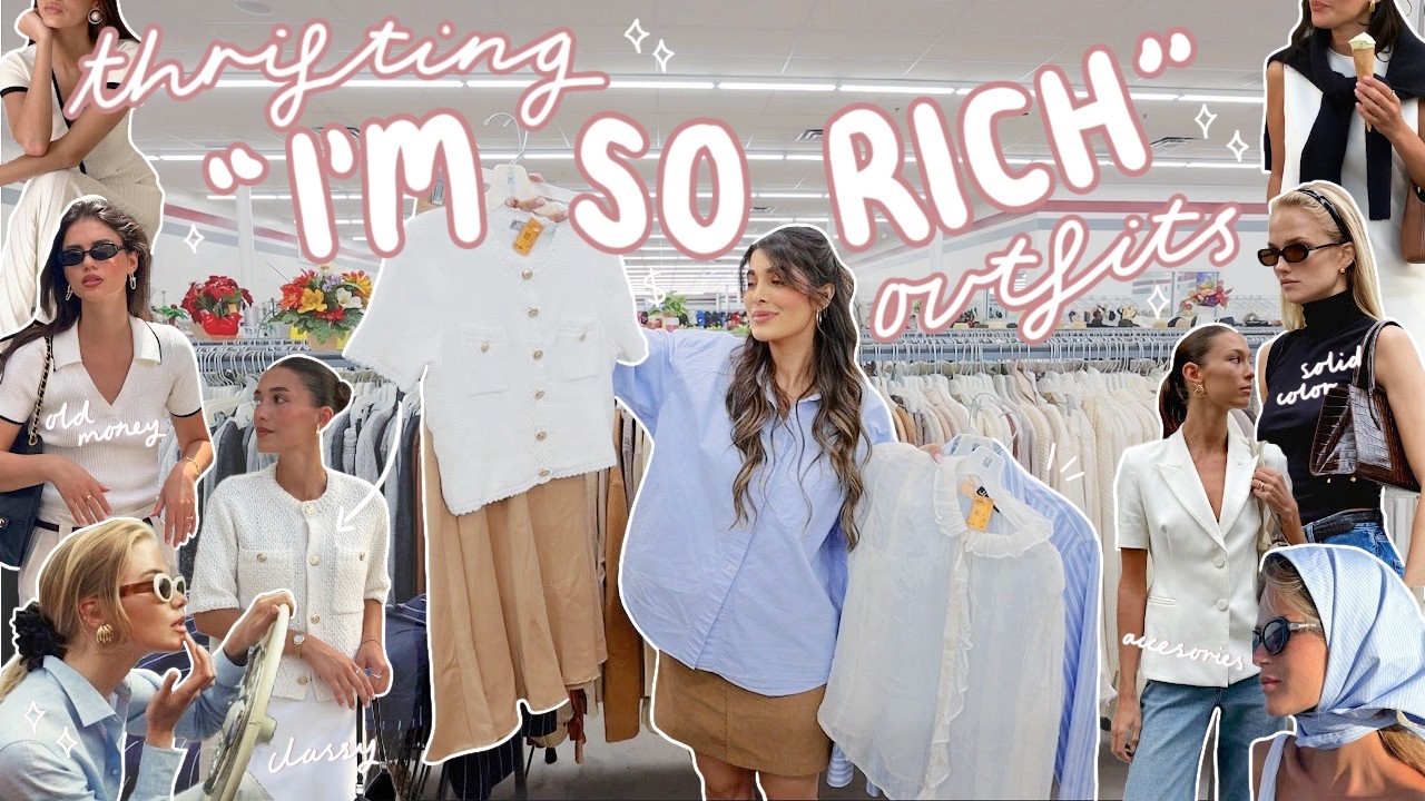 THRIFT WITH ME for the OLD MONEY aesthetic *pretending I have a trust fund*