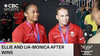 Ellie Black had no idea she made Commonwealth history, her and Lia-Monica Fontaine post-chat