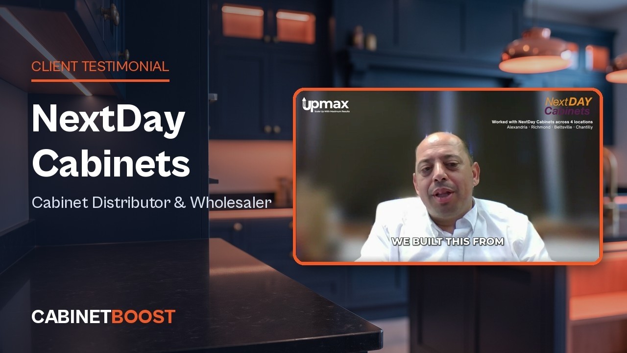 Logan G. of NextDAY Cabinets, video testimonial