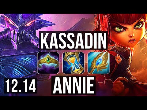 KASSADIN vs ANNIE (MID) | 8/0/6, 67% winrate, Legendary | EUW Master | 12.14