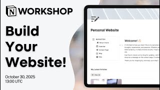Notion Masterclass: How to build a Website in Notion?