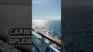 What an incredible view from Carnival Splendor, gazing out at the endless ocean. #carnivalcruise