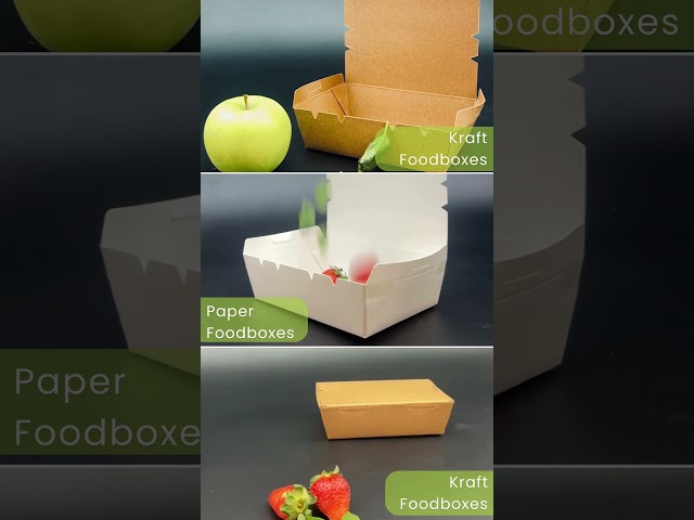 Rectangular Paper Food Boxes - 500 ML Rectangular Paper Food Box ...