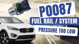 Test & Fix P0087 Fuel Rail / System Pressure Too Low | KIA SORENTO UM 2015-20 | 2.4 GDI #P0087