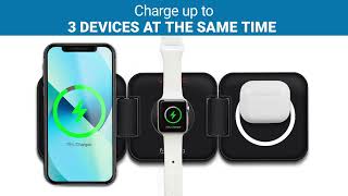 PowerUp Trinity 3-in-1 Charging Station (Purple)