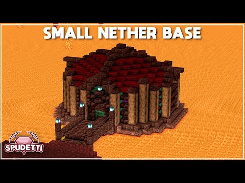 Spudetti - Minecraft: How to Build a Small Nether Base [Tutorial] 2021