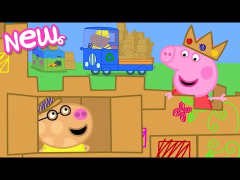 Peppa Pig Tales 🏰 Building A Cardboard Castle! 🖍️  BRAND NEW Peppa Pig Episodes