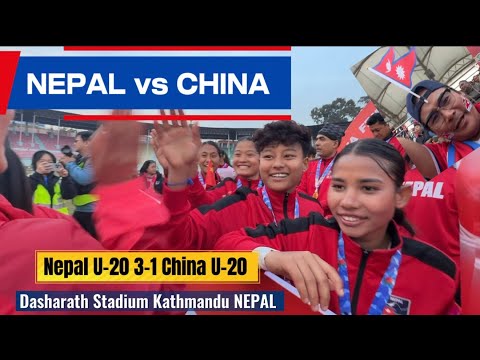 NEPAL 3 vs CHINA 1 Nepal U-20 Women vs China U-20 (Yunnan Province) at Dasharath Stadium, Kathmandu 
