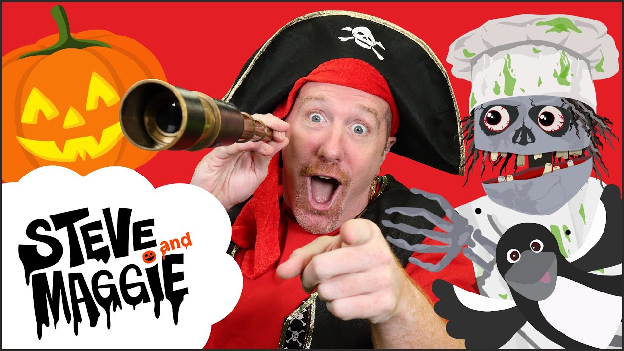 Happy Halloween Pirate, Sea Animals, Mr. Sun, Trick or Treat from Steve and Maggie | Wow English TV