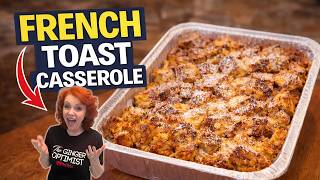 Easy Overnight Breakfast Casserole #frenchtoast #cooking #breakfastbake
