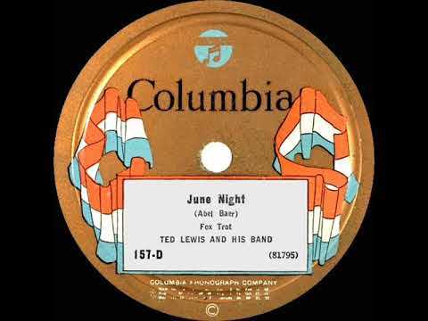 1924 Ted Lewis - June Night (instrumental)