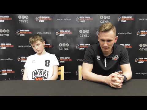 CEYBL U13 - Press conference, 1.4. 2022, WKK Wroclaw - HAKRO Merlins Crailsheim