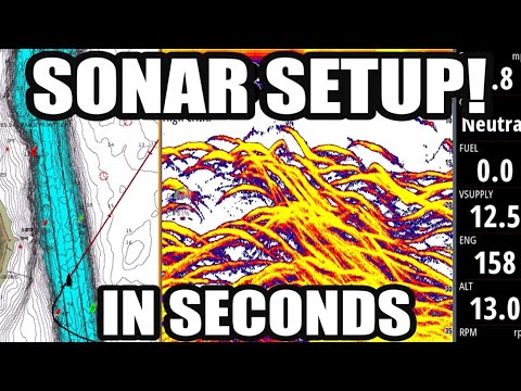 How to set up your fish finder! Simple Sonar Settings for several brands. Lowrance Simrad Evo3 + Go