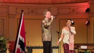 Malam Budaya Indonesia tampilkan si penyanyi viral Nasi Padang Audun Kvitland warga Norwegia