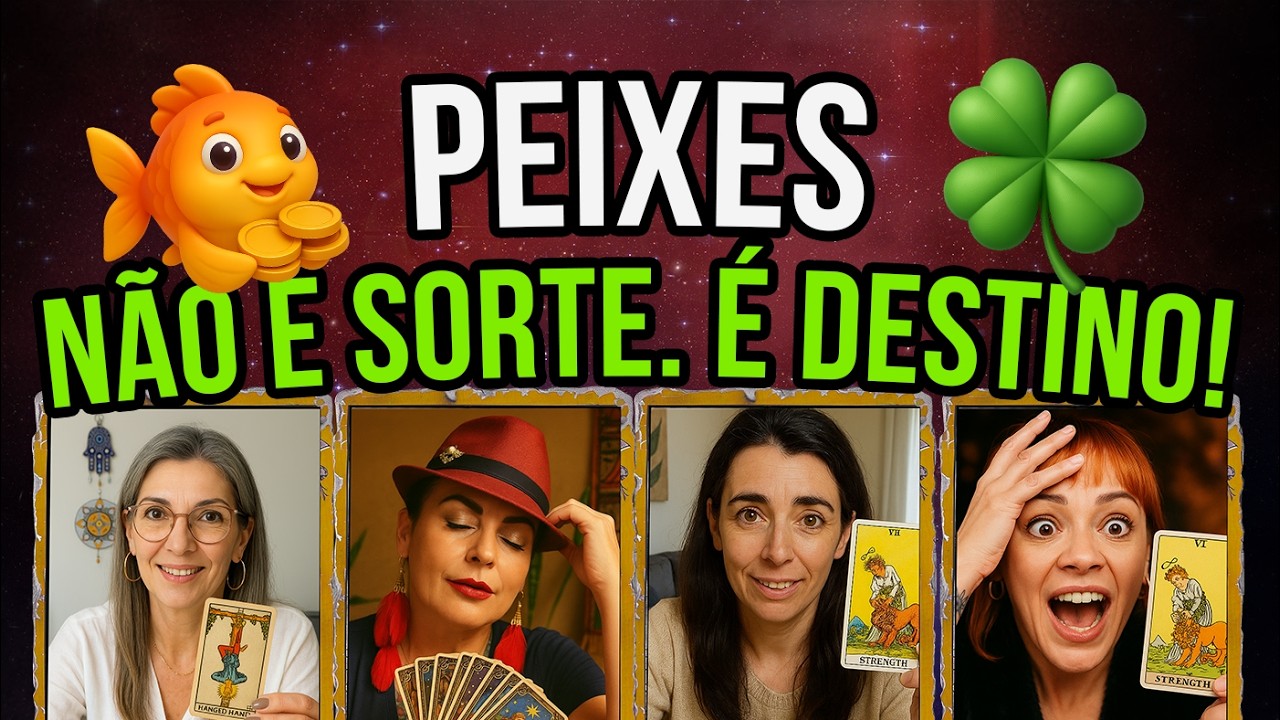 ♓ PEIXES Resumo Tarot Semanal | A Roda da Fortuna virou ao seu favor! 🎡