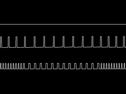C64 Rob Hubbard's "Thrust" Oscilloscope view