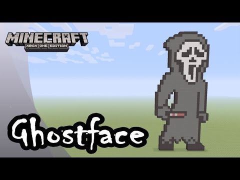 Minecraft: Pixel Art Tutorial and Showcase: Ghostface (Scream)