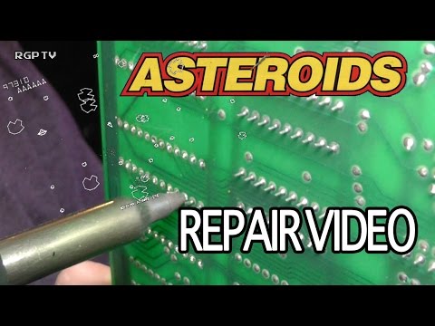 Atari Asteroids PCB Repair Bad ROM Sockets for Arcade Club