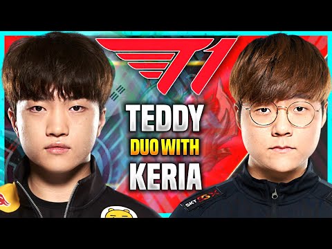 T1 TEDDY DUO WITH T1 KERIA VS T1 GUMAYUSI! - T1 Teddy Plays Ezreal ADC with Karma Supp vs Lucian!