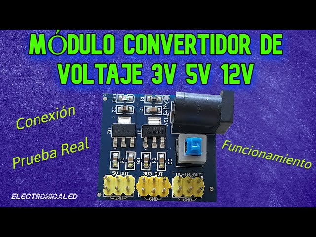 Vídeo relacionado con ARCELI Módulo de alimentación convertidor de voltaje DC-DC, módulo de alimentación ajustable de 36 V, 24 V, 12 V a 5 V, 2 A, módulo de fuente de alimentación con indicador LED (2 unidades)